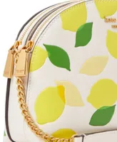 Morgan Tulip Toss Double Zip Dome Crossbody