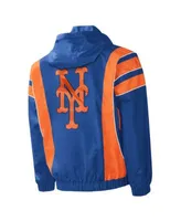 Starter Men's Royal New York Mets Impact Hoodie Half-Zip Jacket