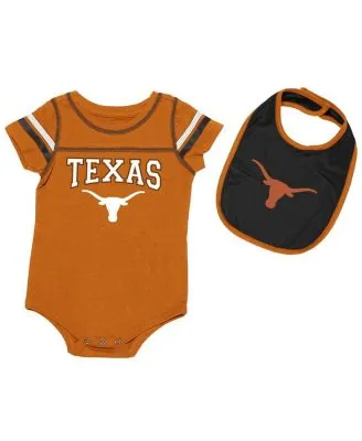 Outerstuff Newborn & Infant Orange/Navy Denver Broncos Little Champ Three-Piece Bodysuit Bib & Booties Set