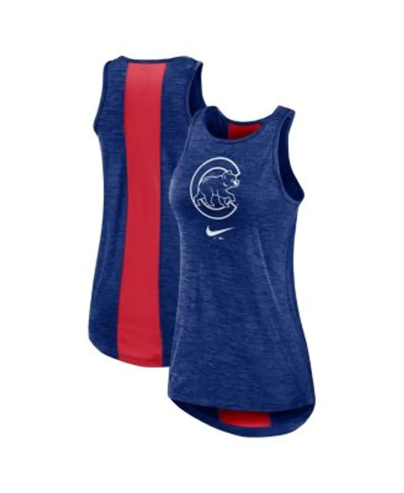 Nike Royal Chicago Cubs Right Mix High Neck Tank Top