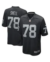 Nike Men's Art Shell Black Las Vegas Raiders Game Retired Player Jersey