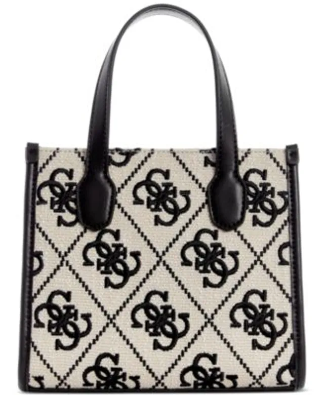 GUESS Vikky Oversized G-Cube Monogram Medium Tote - Macy's