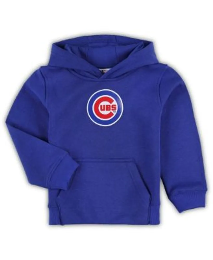 Outerstuff Toddler Boys and Girls Royal Chicago Cubs Team Primary Logo  Fleece Pullover Hoodie