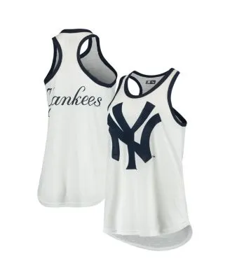 Refried Apparel New York Yankees Women's White Tie-Dye Tank Top