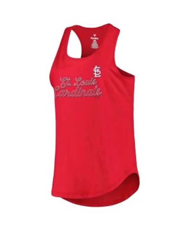 Lids St. Louis Cardinals Women's Plus Scoop Neck Racerback Tank Top - Red