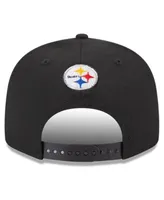 Pittsburgh Steelers New Era 2023 NFL Draft 39THIRTY Flex Hat – Stone/Black