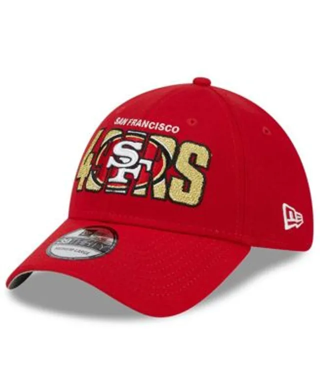 Men's New Era Stone/Scarlet San Francisco 49ers 2023 NFL Draft on Stage 59FIFTY Fitted Hat