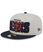 New Era Men's Stone, Navy Chicago Bears 2023 NFL Draft On Stage 59FIFTY  Fitted Hat