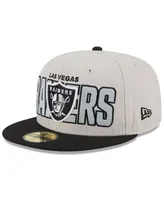 Men's New Era Gray/Black Las Vegas Raiders 2023 Sideline 59FIFTY Fitted Hat