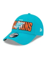 Men's New Era Aqua Miami Dolphins 2023 NFL Training Camp 9FORTY Adjustable Hat