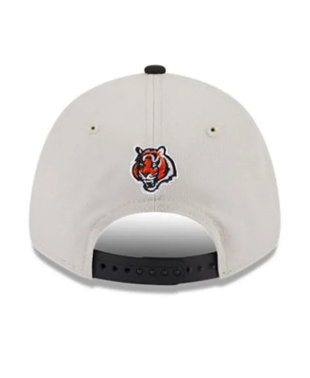 Men's New Era White/Black Cincinnati Bengals 2023 Sideline 9FORTY Adjustable Hat