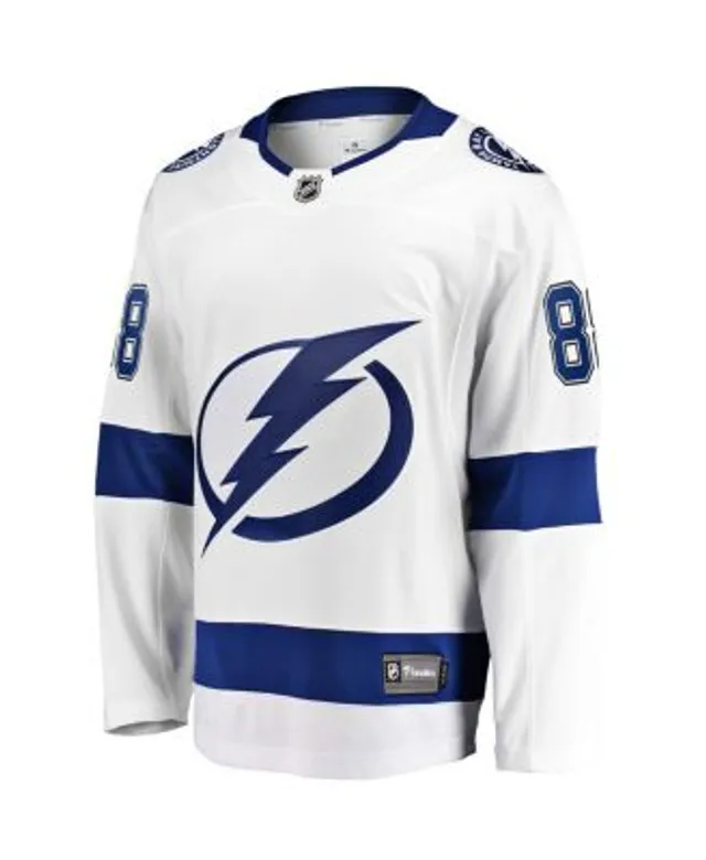 Men's Fanatics Branded Nikita Kucherov Black Tampa Bay Lightning Authentic  Stack Name & Number T-Shirt