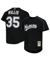 Men's Mitchell & Ness Will Clark Black San Francisco Giants Cooperstown Collection Mesh Batting Practice Button-Up Jersey