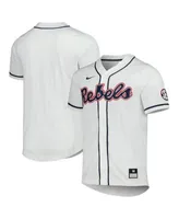 OLE MISS FULL BUTTON BASEBALL JERSEY