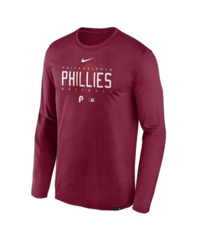 Nike Women's Philadelphia Phillies Red Authentic Collection Velocity  Practice T-Shirt