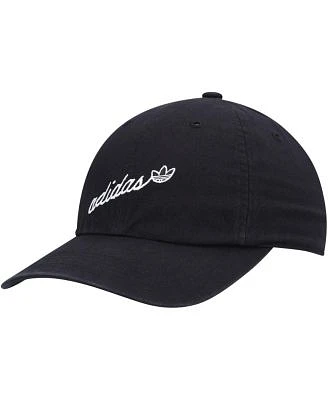 Women's Black Script Adjustable Hat