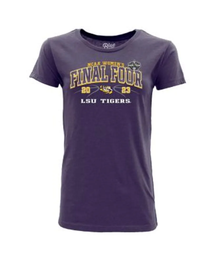 Youth Blue 84 Purple LSU Tigers 2023 NCAA Women's Basketball Tournament  March Madness Final Four T-Shirt