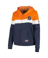 Mens Detroit Tigers Iconic Fleece Full Zip Hoodie