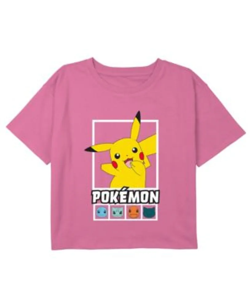 Girl's Pokemon Miraidon Portrait T-Shirt - Light Pink - Large