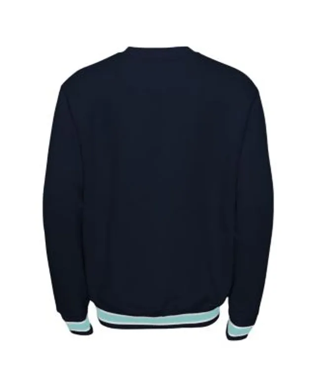 Outerstuff Youth Deep Sea Blue Seattle Kraken Classic Blueliner Pullover Sweatshirt Size: Small