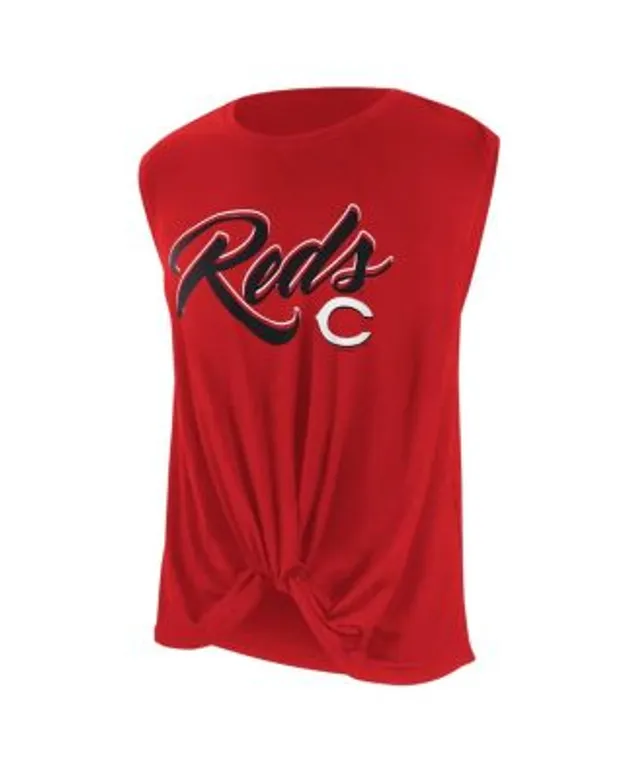 Women's Cincinnati Reds DKNY Sport Red Marcie Tank Top