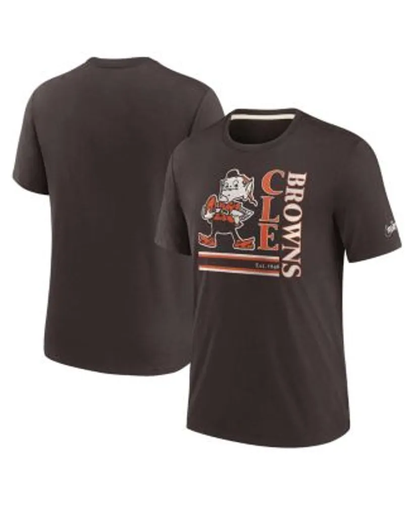 Nike Men's Orange Cleveland Browns Primary Logo T-Shirt - Orange