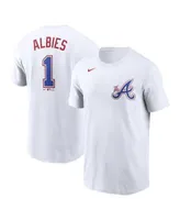 Men's Nike Matt Olson Navy Atlanta Braves Name & Number T-Shirt
