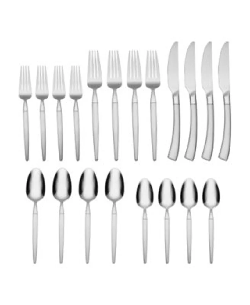 Oneida Storm Black 20 Piece Everyday Flatware Set