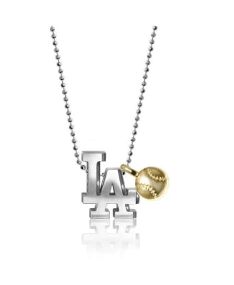 Los Angeles Dodgers Sterling Silver Gold Plated Medium Pendant