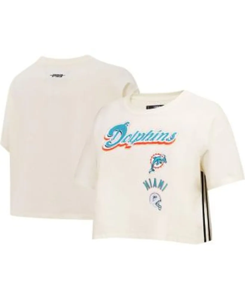 Pro Standard Women's Cream Miami Dolphins Retro Classic Boxy