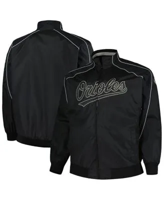 Majestic New York Mets Baseball Jacket Mens Black Large Full Zip