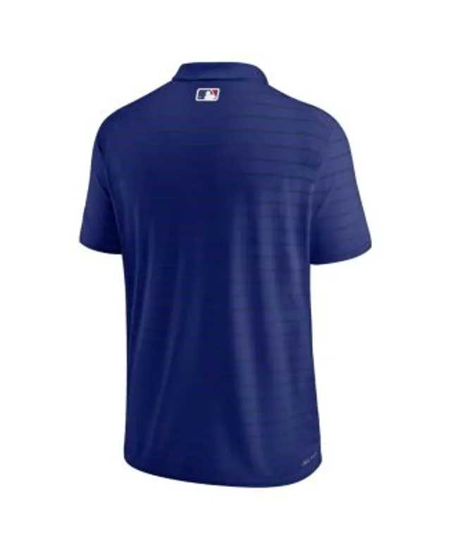 Chicago Cubs Nike Team Baseline Striped Performance Polo - Silver