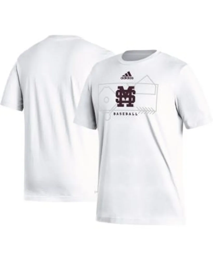 Bulldogs  Mississippi State Adidas V-Neck Baseball Jersey