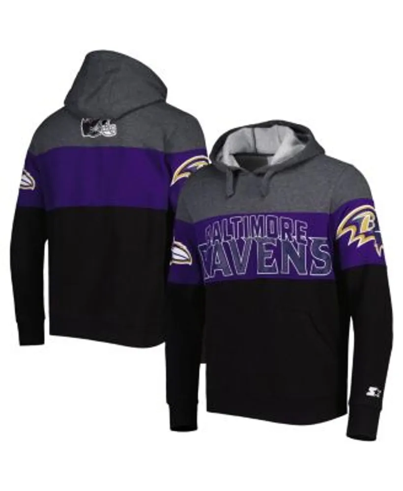 Starter Ravens Extreme Fireballer Pullover Hoodie - Men's