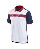 Boston Red Sox Nike Rewind Stripe Polo - White/Navy