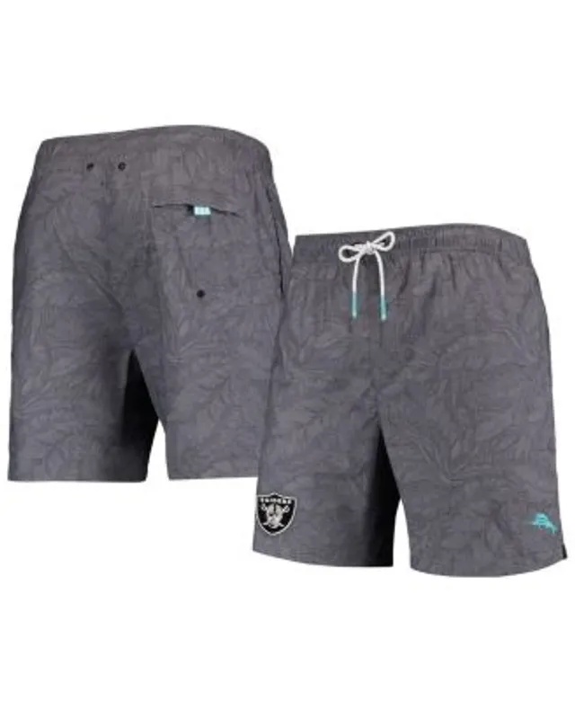 Tommy Bahama Black San Francisco 49ers Naples Layered Leaves Swim Trunks in  Gray for Men