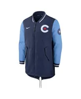 Men's Nike Powder Blue Milwaukee Brewers Authentic Collection 2022 City Connect Full-Zip Dugout Jacket Size: Medium