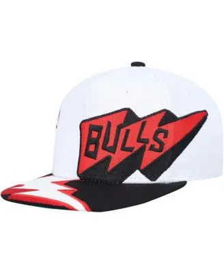 Chicago Bulls Mitchell & Ness Hardwood Classics 1996 NBA Champions Wave  Two-Tone Snapback Hat - White