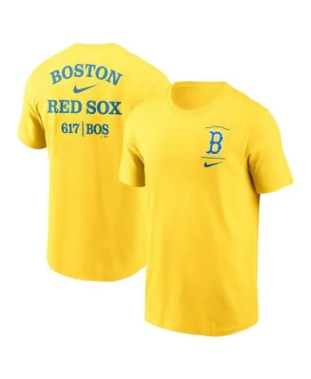 Nike Men's Gold Boston Red Sox City Connect 2-Hit T-shirt