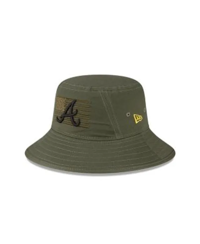 Men's Atlanta Braves Gray Distinct Bucket Hat