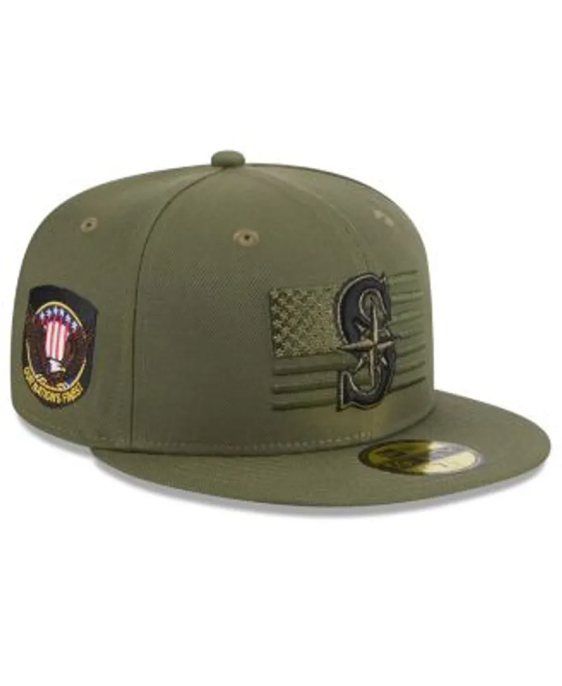 Men's New Era Camo Seattle Mariners 2022 Armed Forces Day On-Field 59FIFTY Fitted Hat