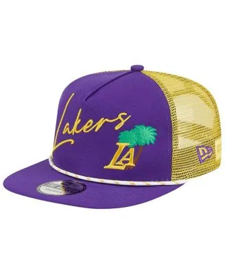 New Era Los Angeles Lakers Corduroy Script 9Fifty Brown Snapback