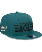 Men's Philadelphia Eagles New Era White/Midnight Green Retro Title 9FIFTY  Snapback Hat