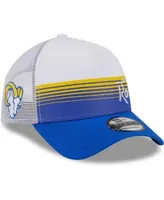 47 Brand Men's Royal, White Los Angeles Rams Trucker Snapback Hat - Macy's