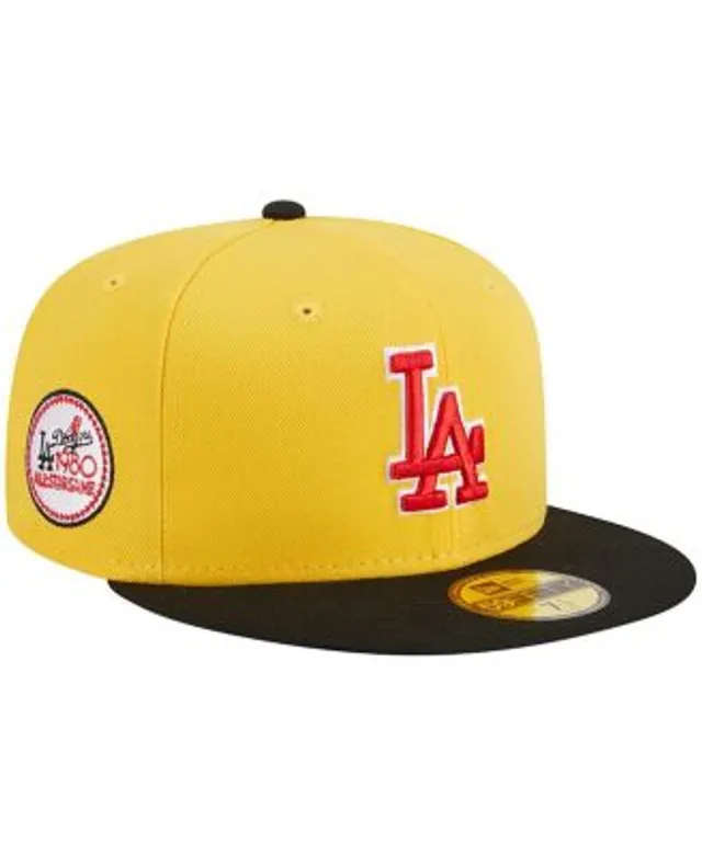 Men's New Era Black/Pink Los Angeles Dodgers 1981 World Series Champions Passion 59FIFTY Fitted Hat