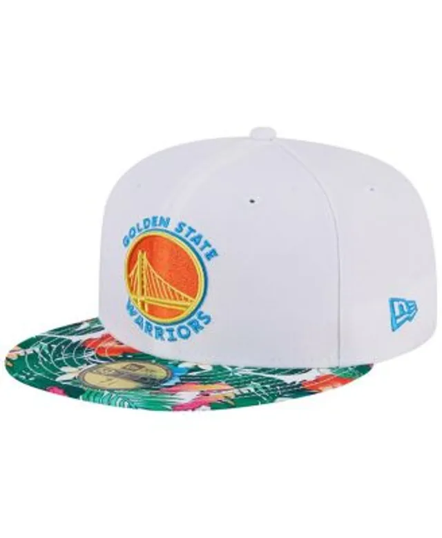 Men's New Era Cream Golden State Warriors Retro City Conference Side Patch  59FIFTY Fitted Hat