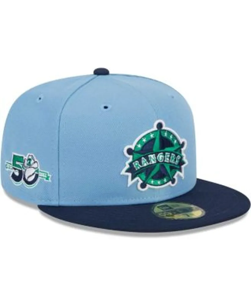 New Era Light blue/navy Houston Astros Green Undervisor 59FIFTY Fitted Hat