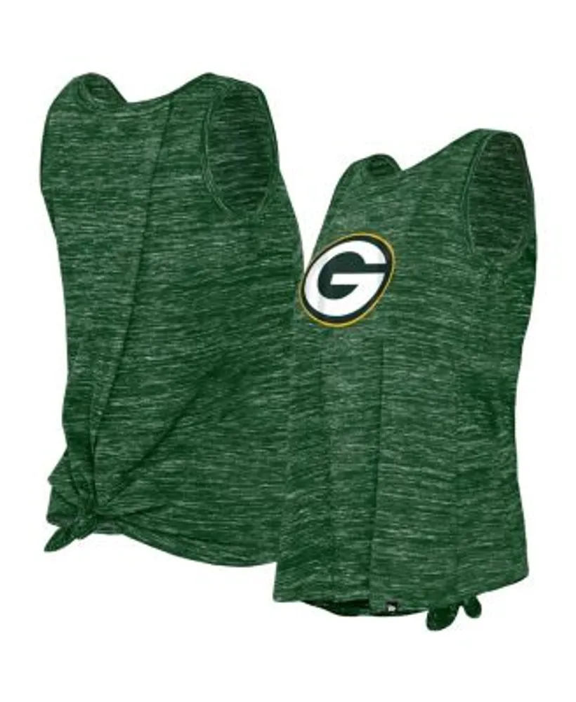 Green Bay Packers WEAR by Erin Andrews Women's Open Back Twist Tie Tank Top  - Green