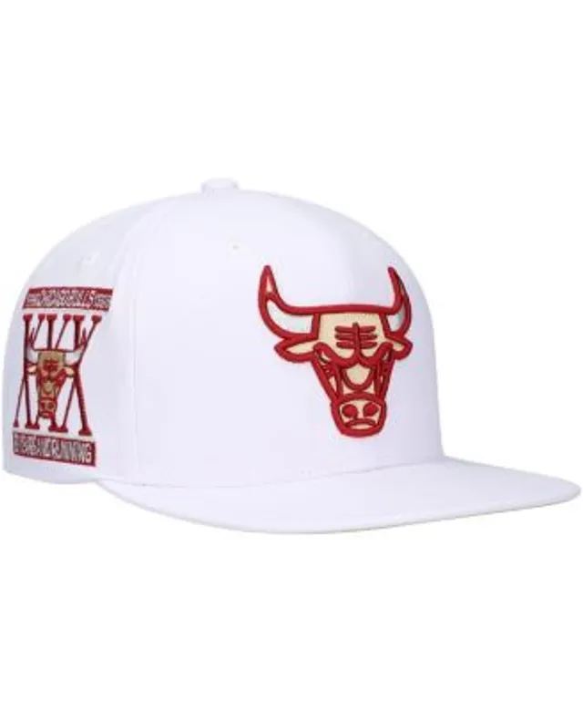 Men's Mitchell & Ness Khaki Chicago Bulls 1996 NBA Finals Hardwood Classics Malibu Sunrise Fitted Hat