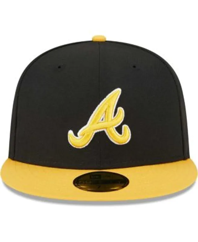 Men's New Era Yellow/Black Atlanta Braves Grilled 59FIFTY Fitted